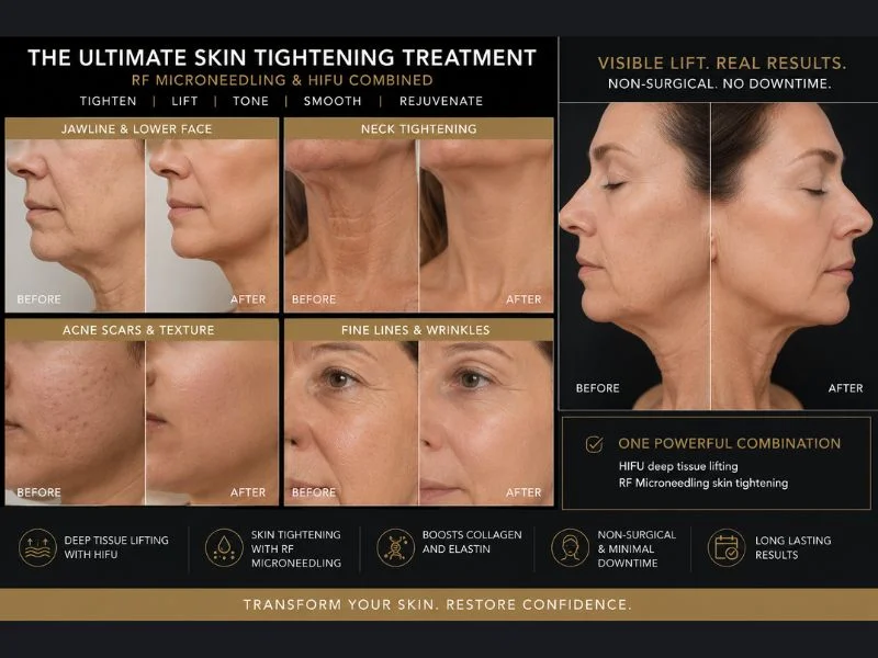 Results of combined treatment for the ultimate skin tightening treatment Bloxwich